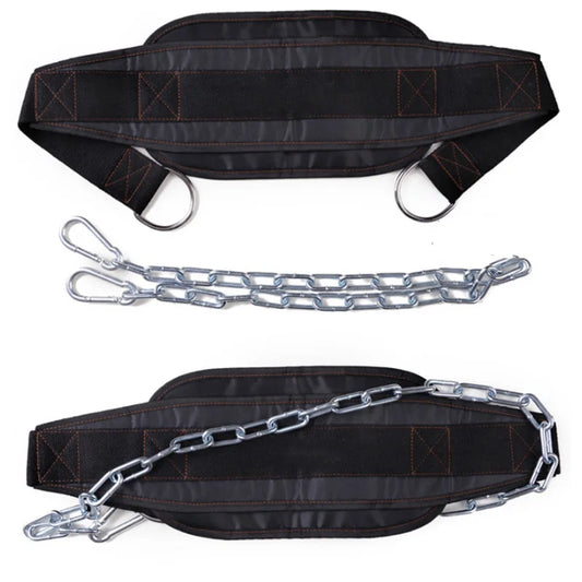 Thicker Metal Chain Weight Lifting Dip Belt Pull-up Gym